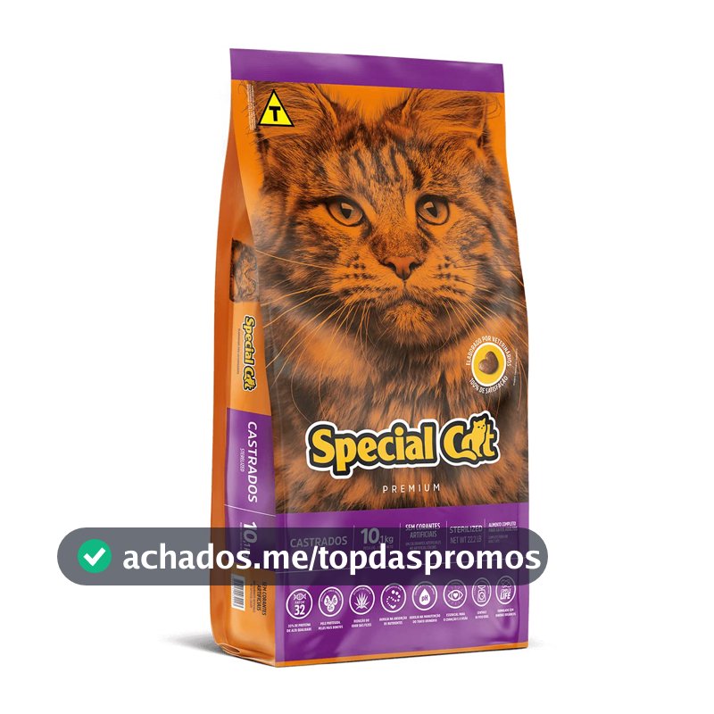 Ração Special Cat Premium Castrados 10,1Kg