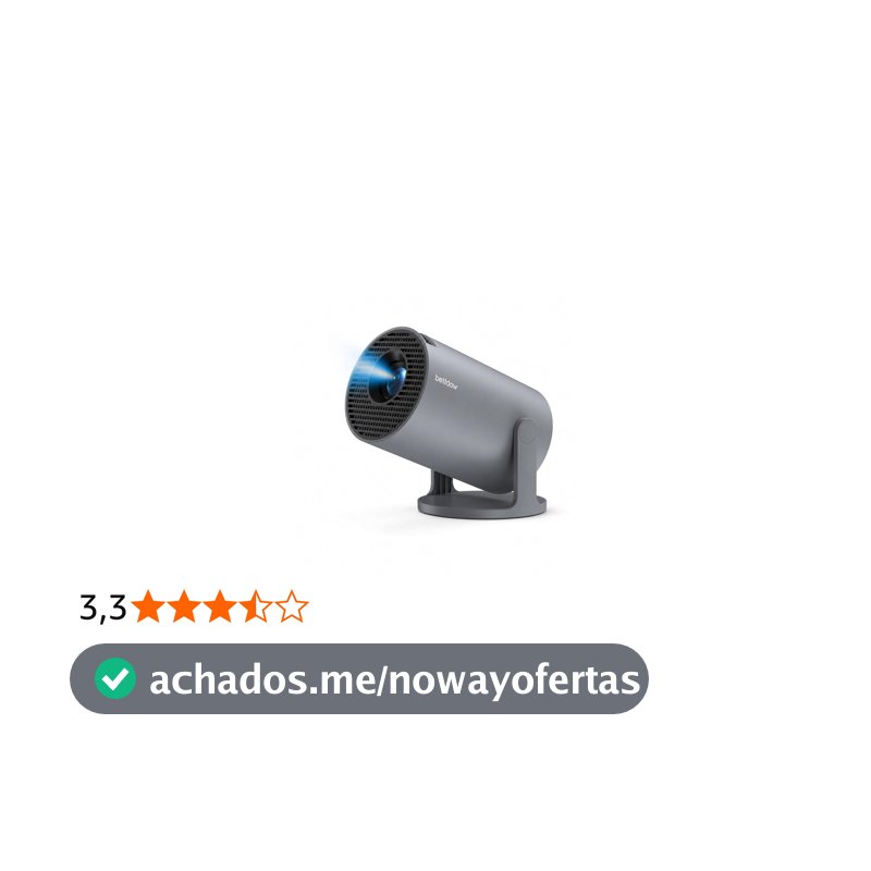 Projetor Full HD 4K 1080P 1000 AC1075 Cinza