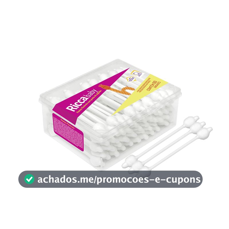Ricca Hastes Flexíveis Baby Ricca 60un