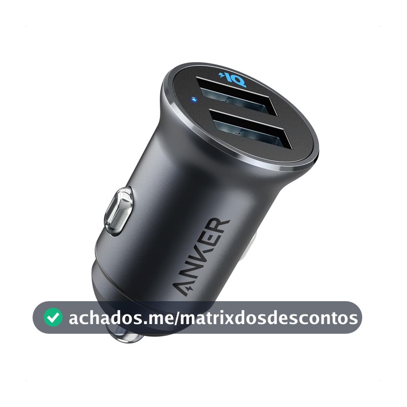Anker Carregador Veicular 320 (24W II), Carregador Veicular Turbo