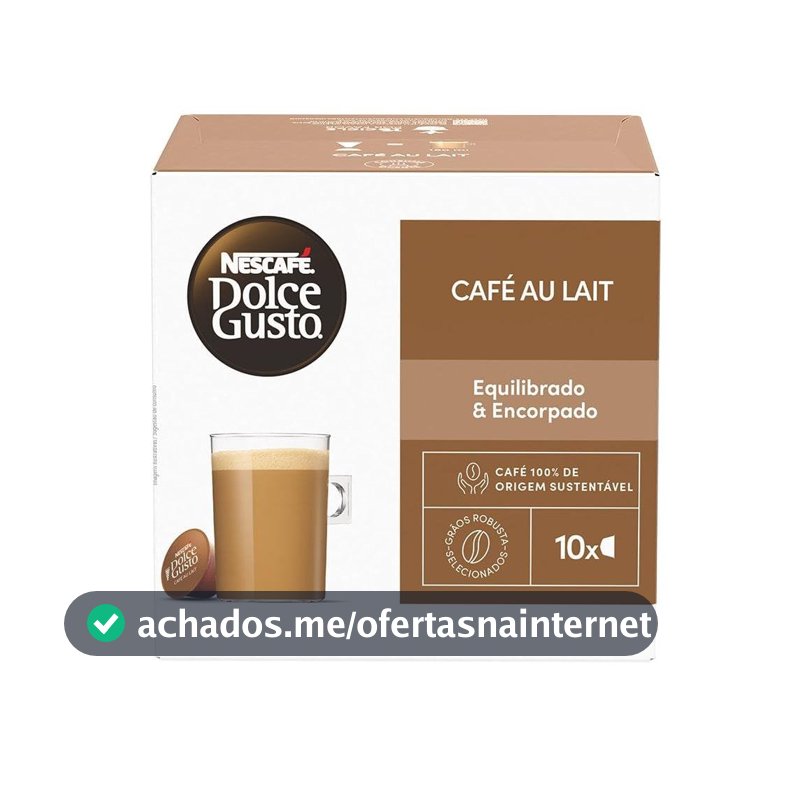 Dolce Gusto Nescafe Café Au Lait 10 Cápsulas- embalagem variável