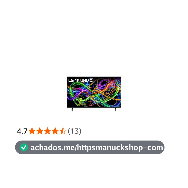 Smart TV LG 43" 4K UHD NANO AI 43UN85CBPSA.AWZ