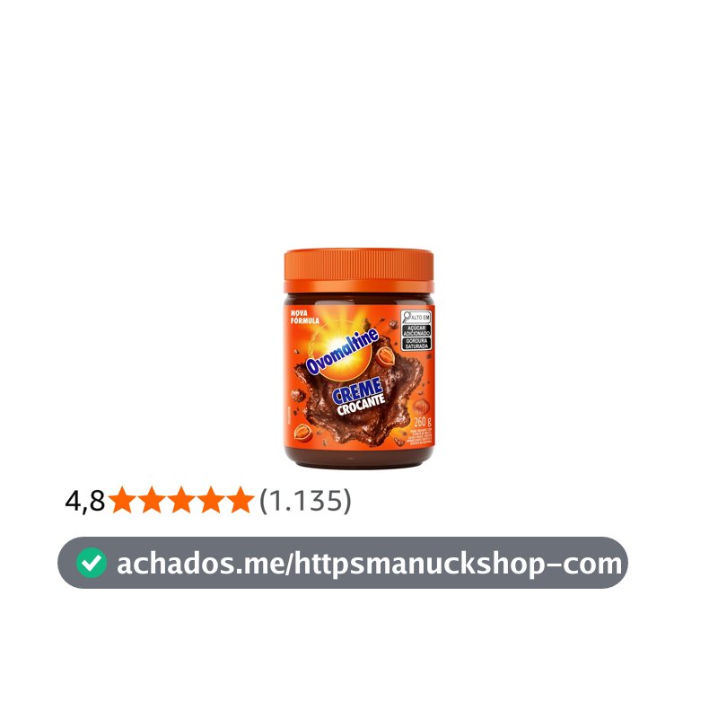 Ovomaltine Creme Crocante Pote 260g