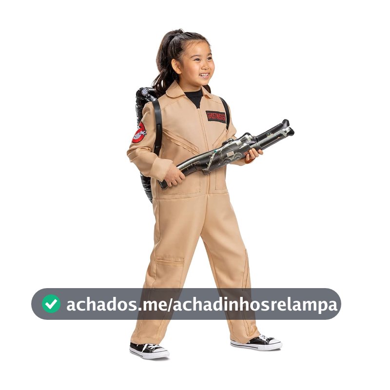 Fantasia Ghostbusters Costume for Kids, Official Ghostbusters Classic Jumpsuit with Proton Pack Accessory DisguiseUnissex