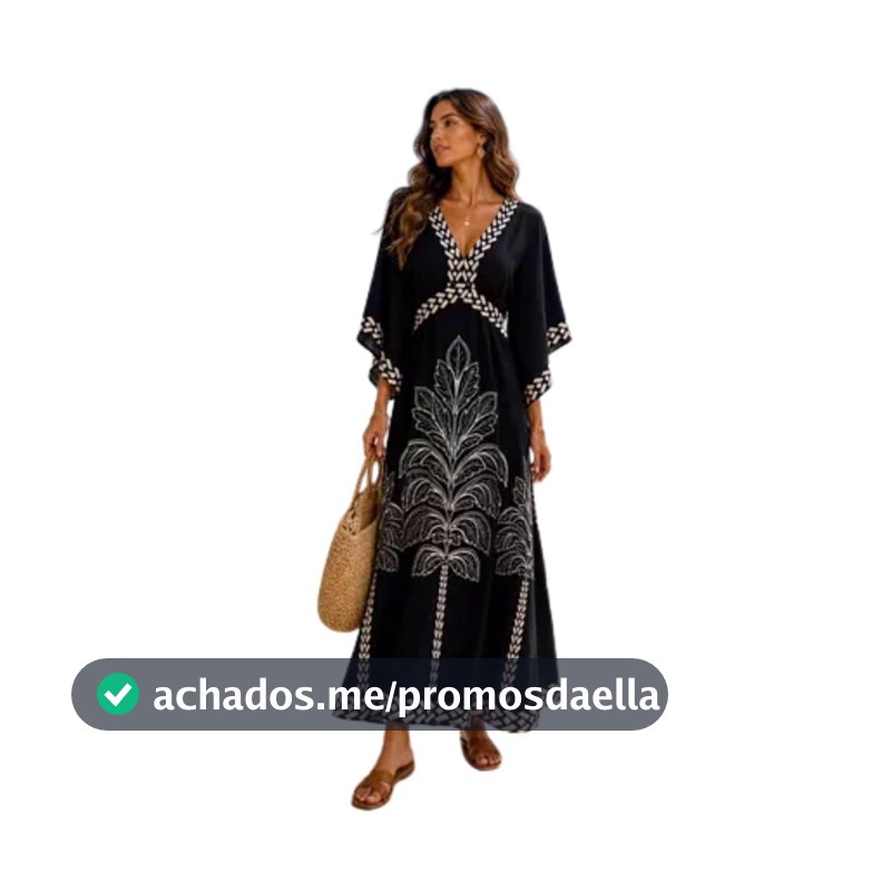 Vestido Feminino Longo Elegante Boho Chic We Ves-0011