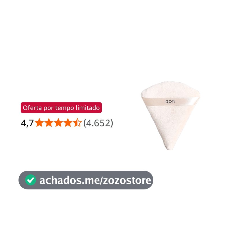 Océane Esponja de Maquiagem Para Acabamento Rosa - Powder Puff