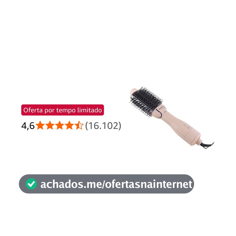 Britânia Escova Secadora Soft 4 em 1 1300W BEC07R Bivolt Plástico Rosa