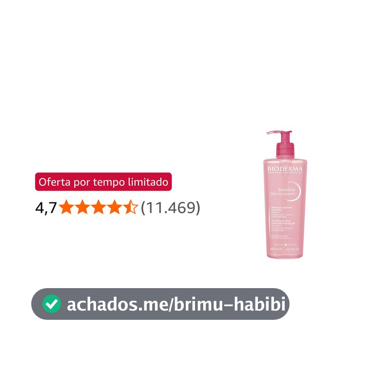 BIODERMA Gel de Limpeza Micelar Facial Sensibio Gel Moussant 525G
