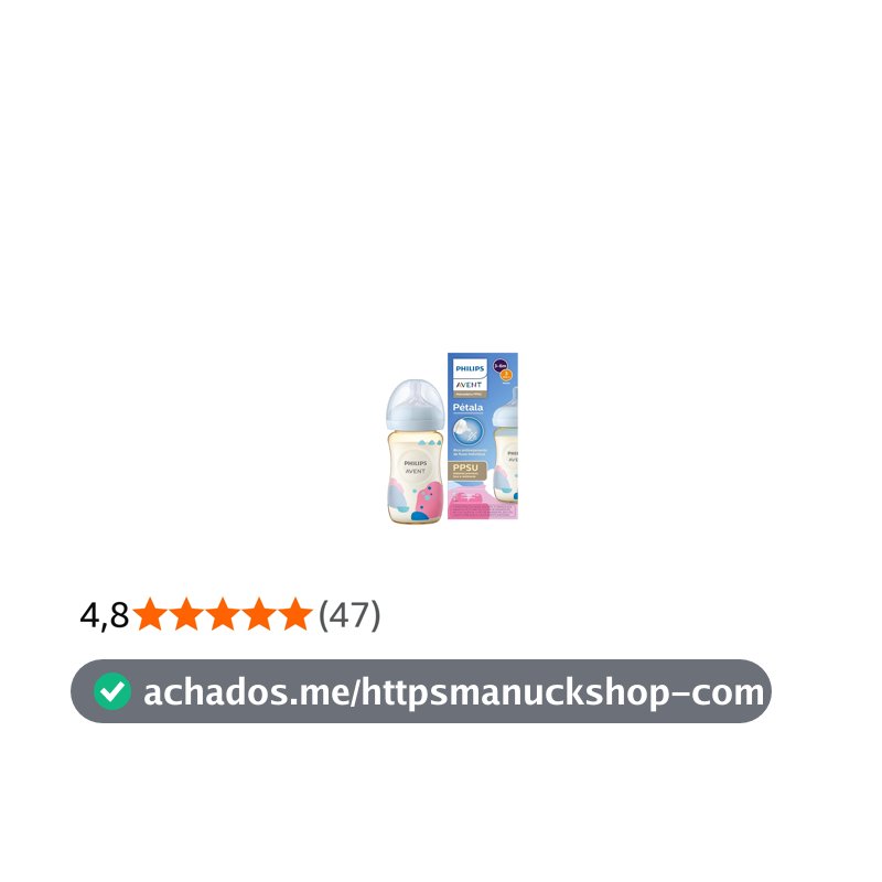 Mamadeira Philips Avent Pétala PPSU 260 ml bico número 3 antivazamento de fluxo individual