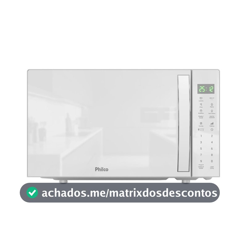Micro-ondas 28L Philco Pintura Limpa Fácil 1100W PMO31B 127v
