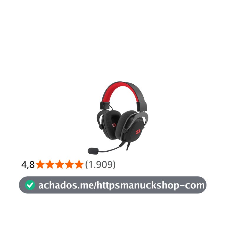 Headset Gamer Redragon Zeus Lite Preto P3 H510-LT
