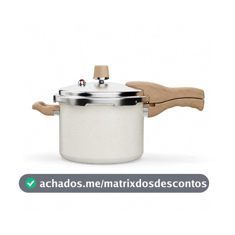 Panela De Pressão 4,4L Antiaderente Cerâmico Indução - Oikos