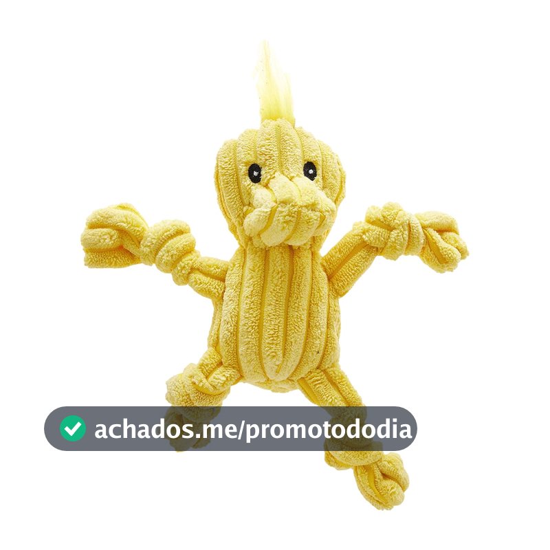 Brinquedo Mordedor de Pelúcia para Cães Jambo Pet, Mini Knot Duck