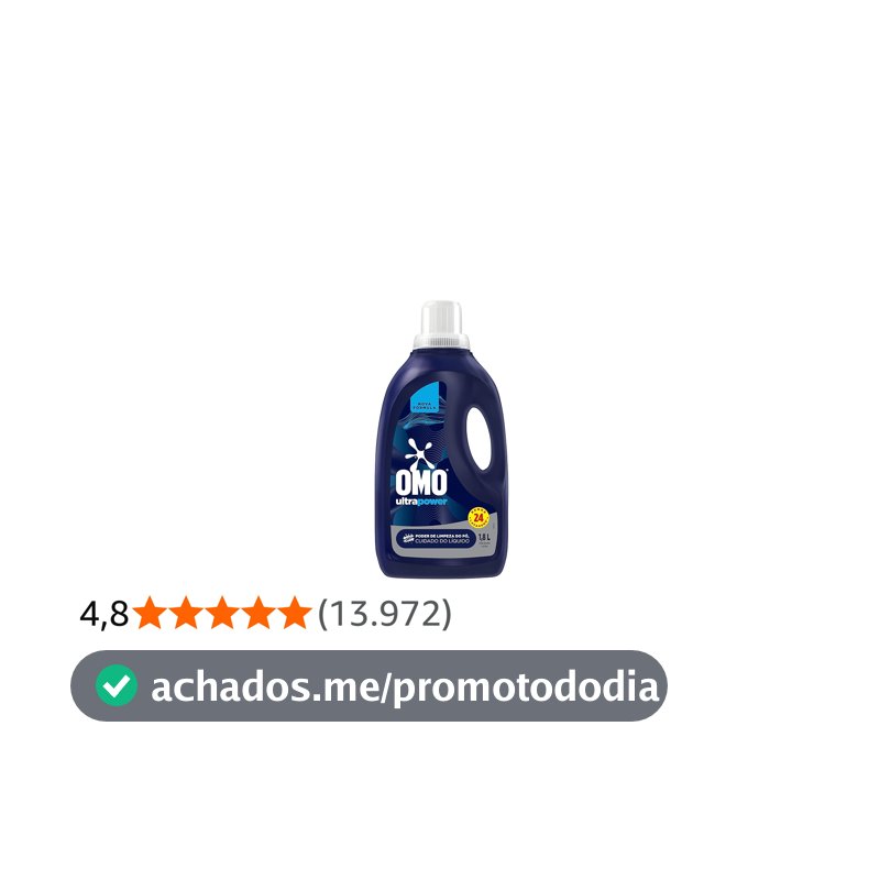 OMO Lava-Roupas Líquido Ultra Power Frasco 1,8L