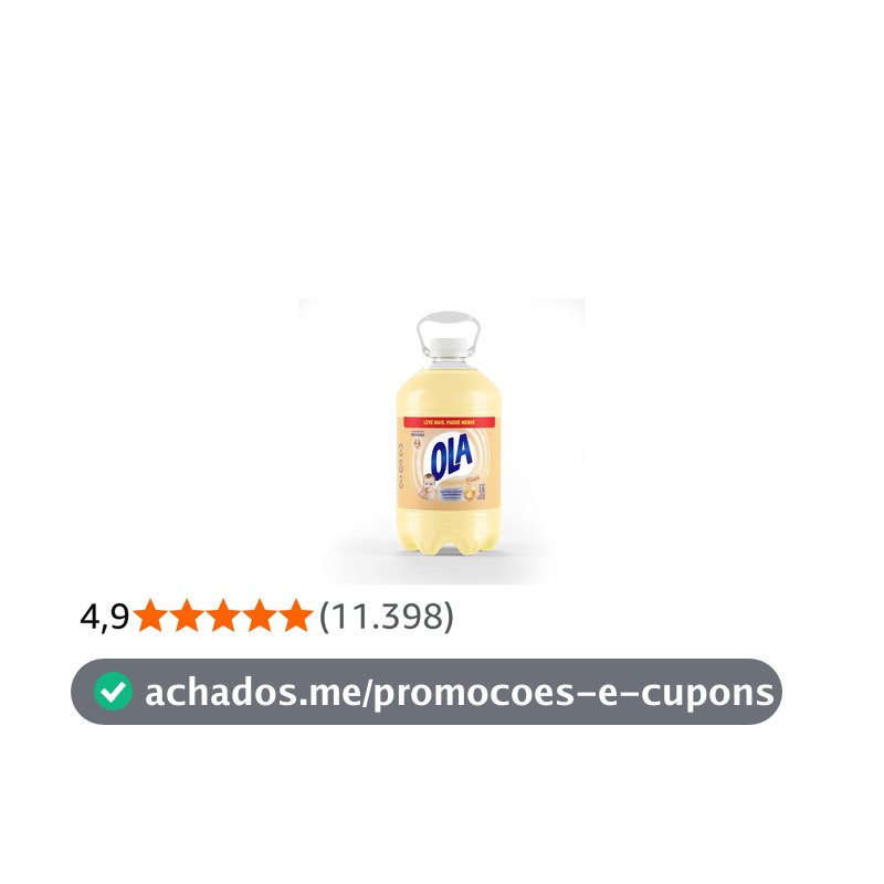 Ola Bebê Sabão Líquido para Roupas Finas e Delicadas, 3,8L