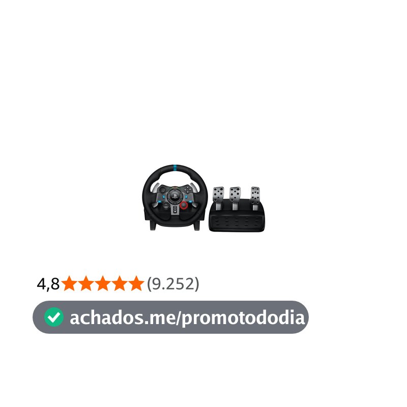 Volante e Pedais Logitech G29 Driving Force com Force Feedback para PS5, PS4, PS3 e PC