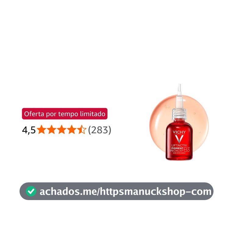 Sérum Clareador Antimanchas Facial Vichy Liftactiv Pigment, 30ml