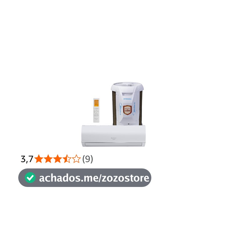 Ar Condicionado Split Hi Wall Springer Midea AirVolution 22000 BTU/h Frio 42AFFCI22S5-220 Volts