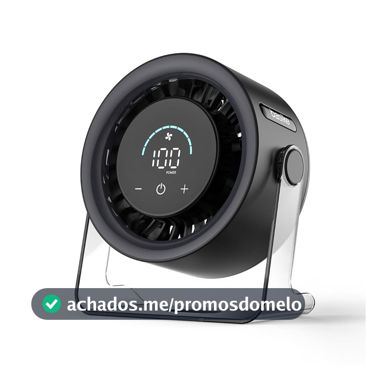 Basike Ventilador de Mesa USB, 3 Velocidades Super Silencioso, Portátil