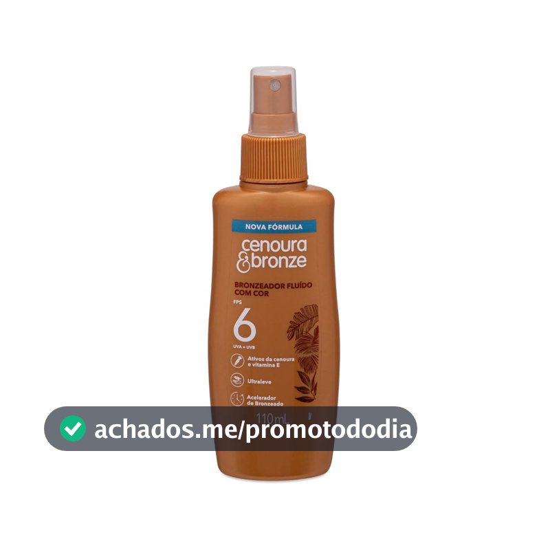 Bronzeador Fluído com Cor FPS 6 Cenoura & Bronze 110ml