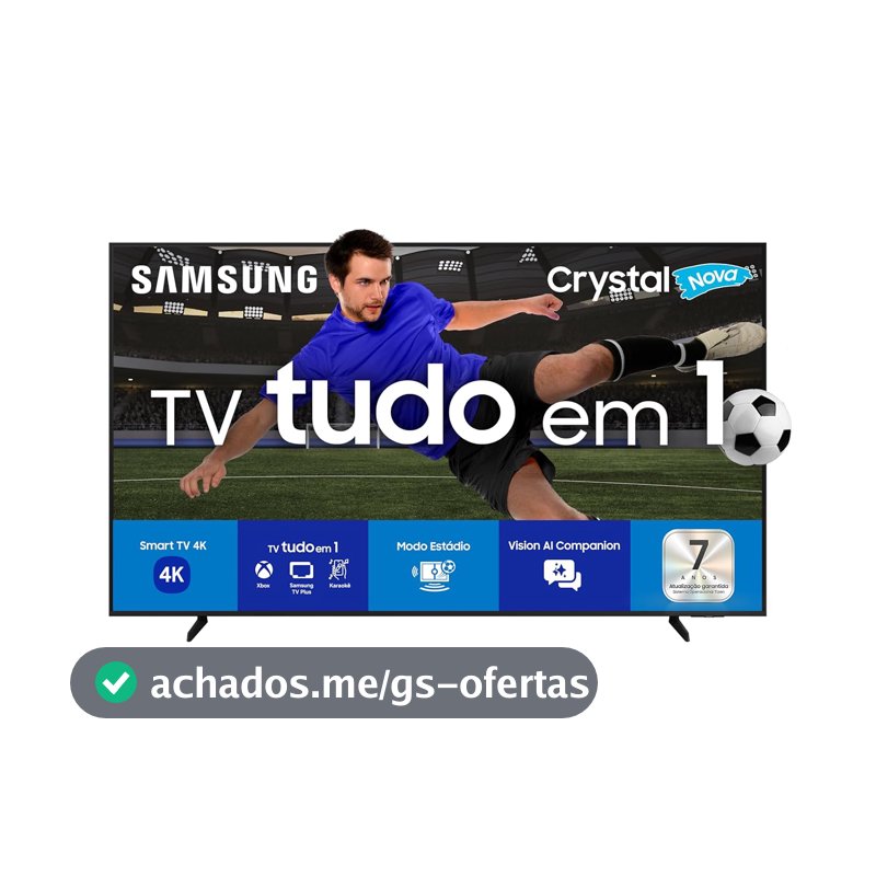 Samsung Smart TV 50" Crystal UHD 4K U8600F 2025