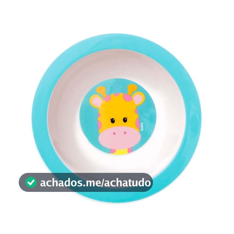 Pratinho Bowl Animal Fun Girafa, Buba, Colorido