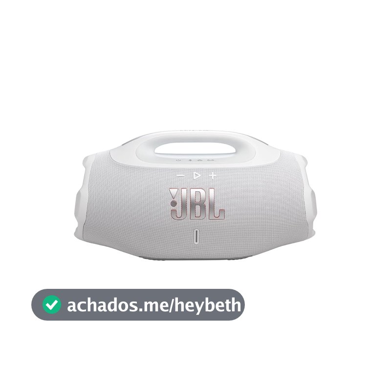 Caixa de Som Portátil JBL Boombox 4, Bluetooth, Branco