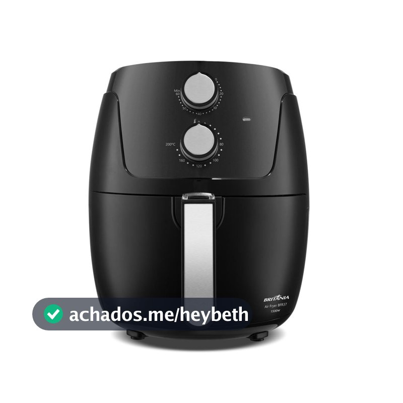 Britânia Fritadeira Air Fryer BFR37 Revestimento Dura Mais 4,2L 1500W 127V 4 litros