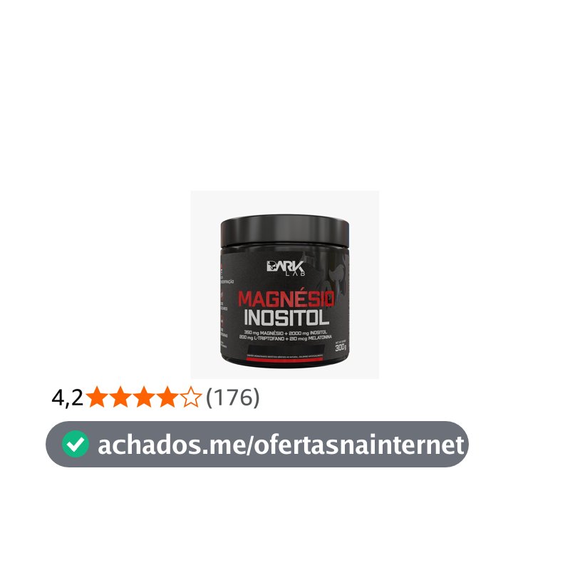Suplemento Magnésio Inositol, Dark Lab, 300g, Maracujá