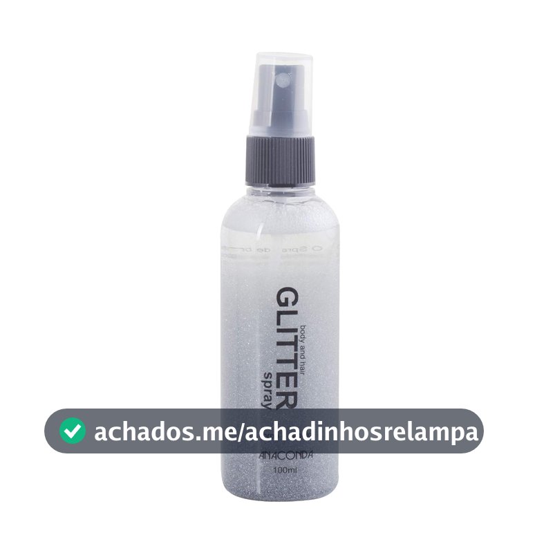 Anaconda Spray Glitter Prata 100 Ml