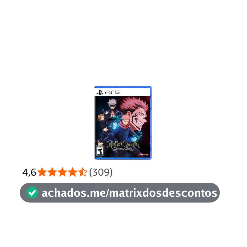Bandai Namco Jujutsu Kaisen Amaldiçoado Confronto (Ps5)
