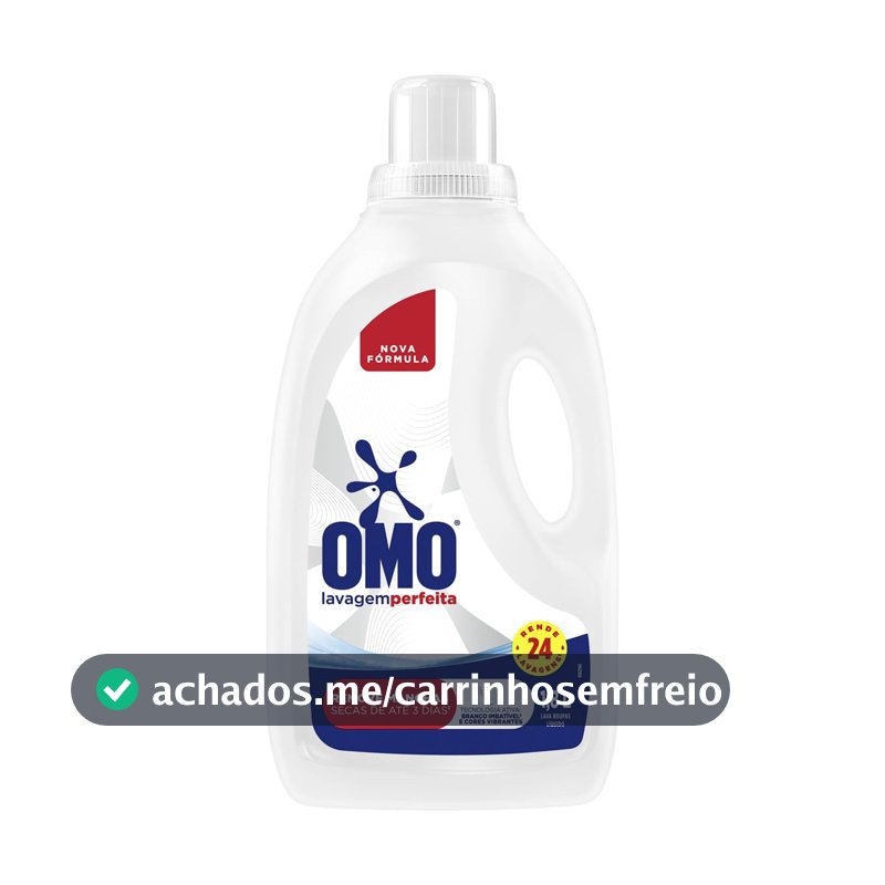 Lava-Roupas Líquido Omo Lavagem Perfeita Frasco 1,8l