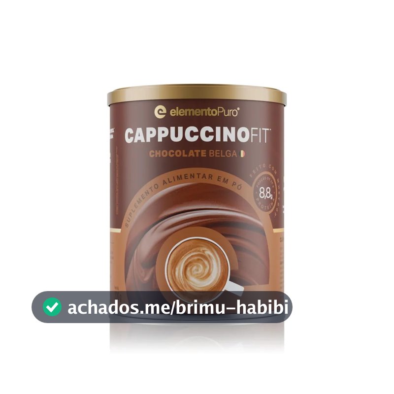 Oferta por tempo limitado: Café CappuccinoFit Chocolate Belga 200g - elementoPuro