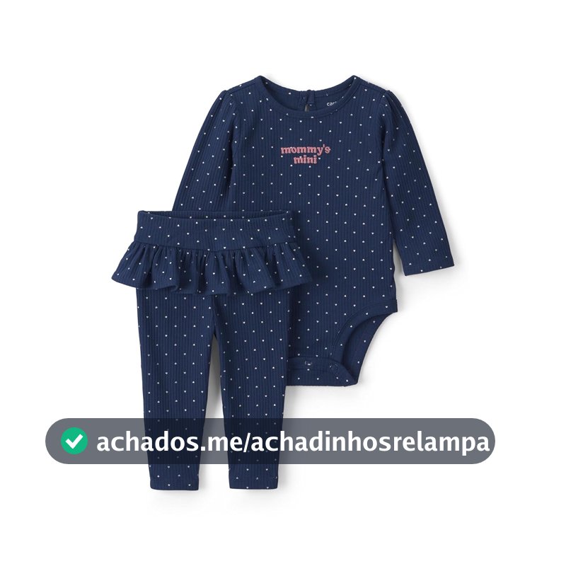 Conjunto de calça de body de 2 peças 2-piece Bodysuit Pant Set Carter'sMeninas