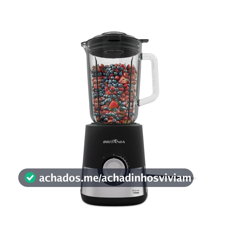 Liquidificador Britânia 2,3L de Vidro 12 Velocidades BLQ14A 220V