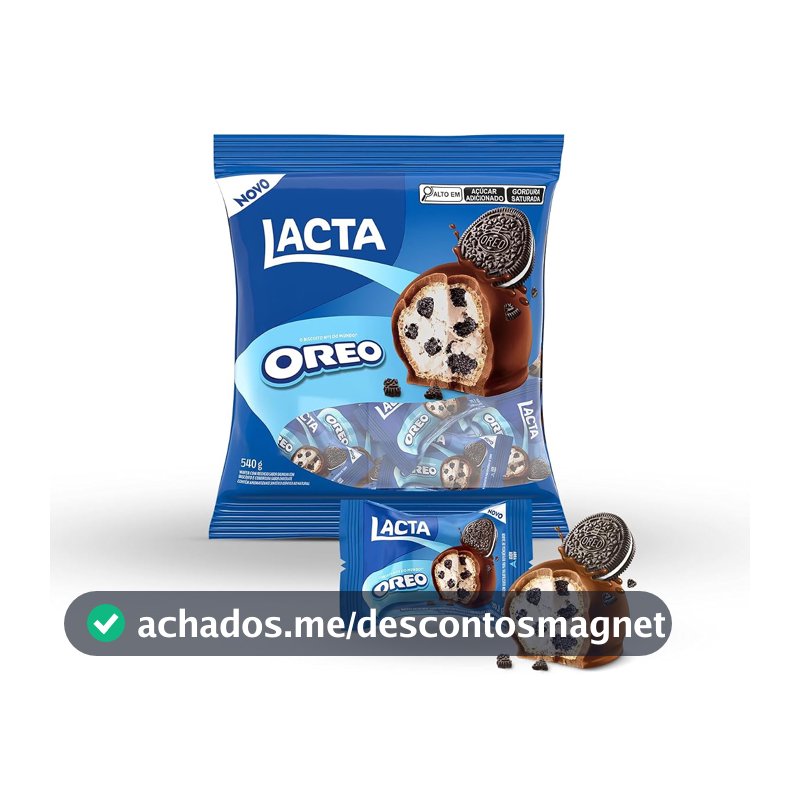 Lacta Oreo - Wafer Recheado Sabor Chocolate Pacote 540g