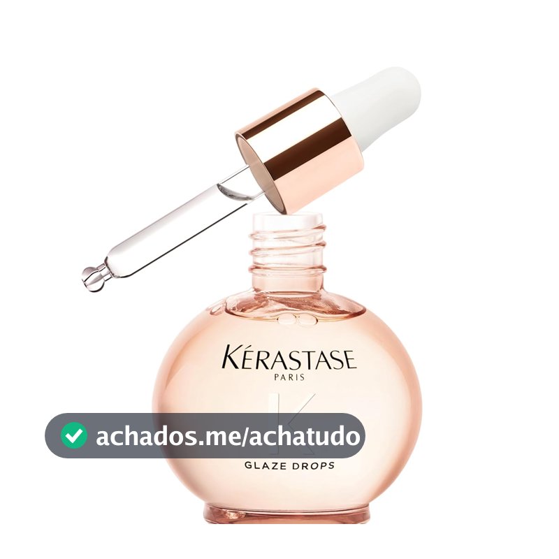 Kérastase Gloss Absolu Glaze Drops – Finalizador para Todos os Tipos de Cabelos com Tendência ao Frizz, com Óleo de Rosa Silvestre – Potencializa Brilho, Elasticidade e Maciez 45ml