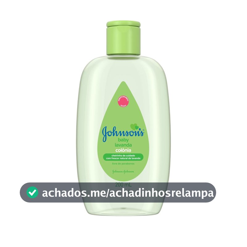 Colônia Refrescante Johnson's Baby, Lavanda, 200ml