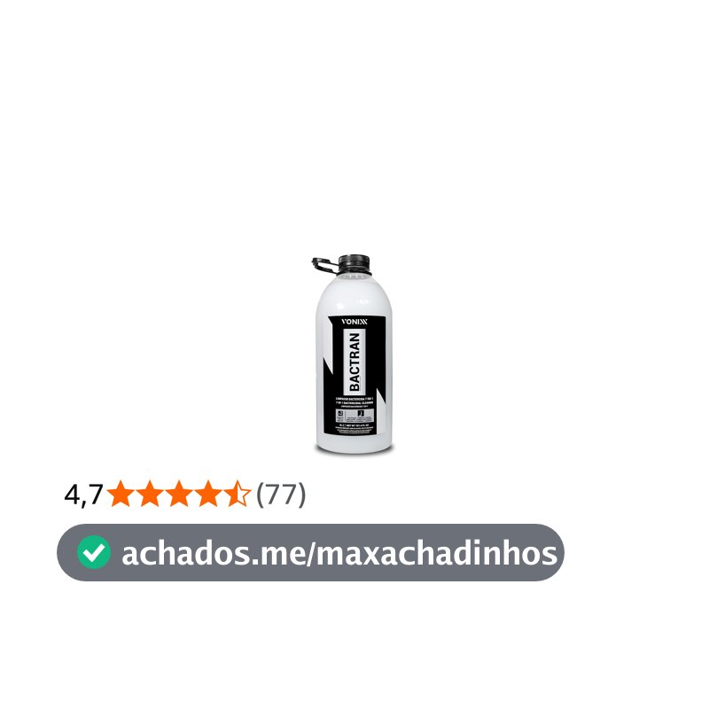 vonixx Limpador Bactericida 7 em 1 Bactran 3 Litros
