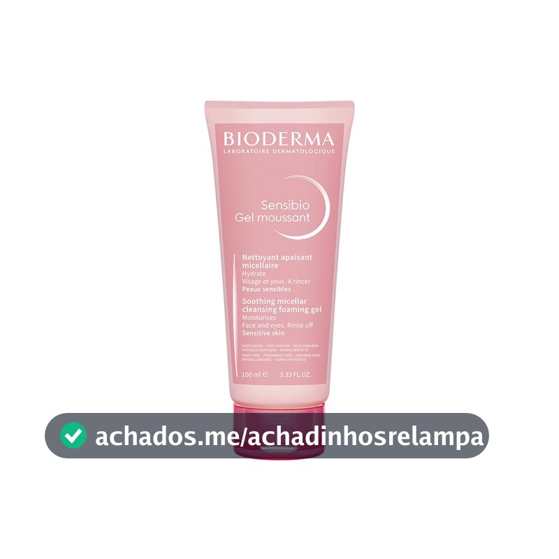 BIODERMA Gel de Limpeza Micelar Calmante e Hidratante Sensibio Gel Moussant 100ml