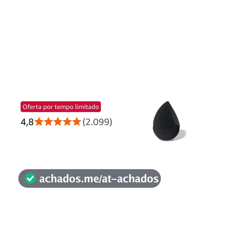 Océane Flat Drop Océane Esponja De Maquiagem Preto