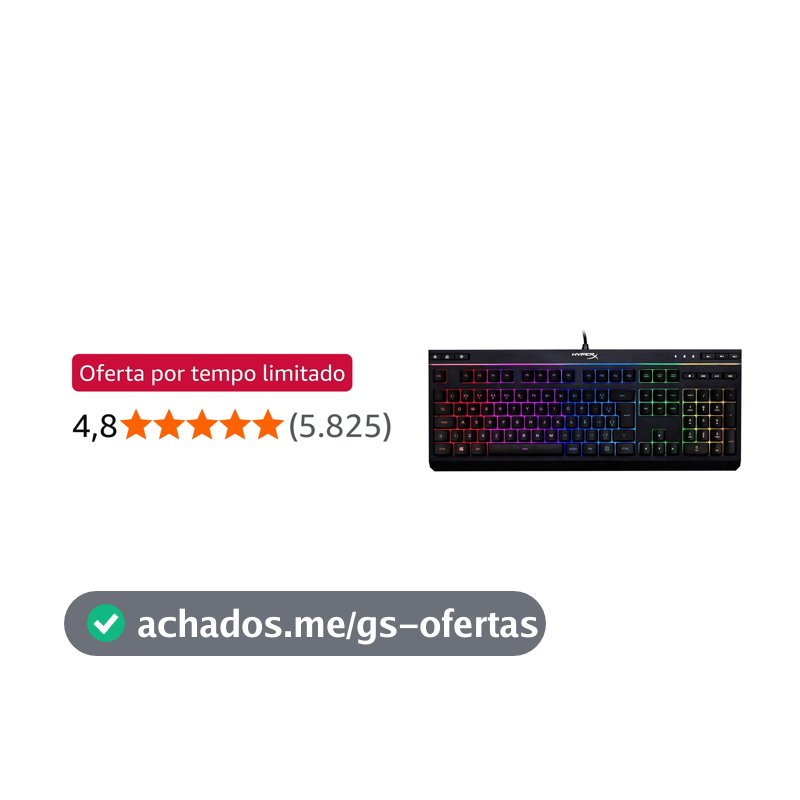 HyperX Teclado Gamer HyperX Alloy Core RGB, ABNT2, PRETO