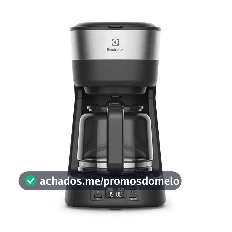 Cafeteira Elétrica Electrolux inox filtro permanente removivel capacidade 1,2L 30 xicaras função timer painel digital desligamento automatico ECM25 127v
