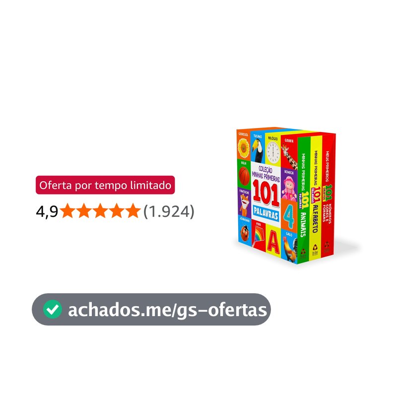 Coleção Minhas Primeiras 101 Palavras - Box com 3 Livrinhos