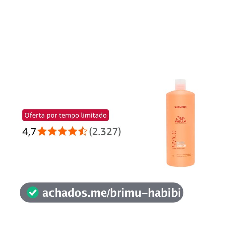 Shampoo Invigo Nutri Enrich Wella Professionals 1000 ml