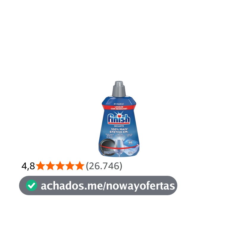Finish Secante para Lava Louças e Abrilhantador 250ml