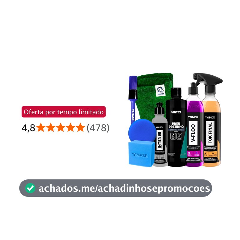 KIT SHAMPOO V-FLOC CERA TOK FINAL REVITALIZADOR INTENSE 240ML VONIXX PRETINHO VINTEX