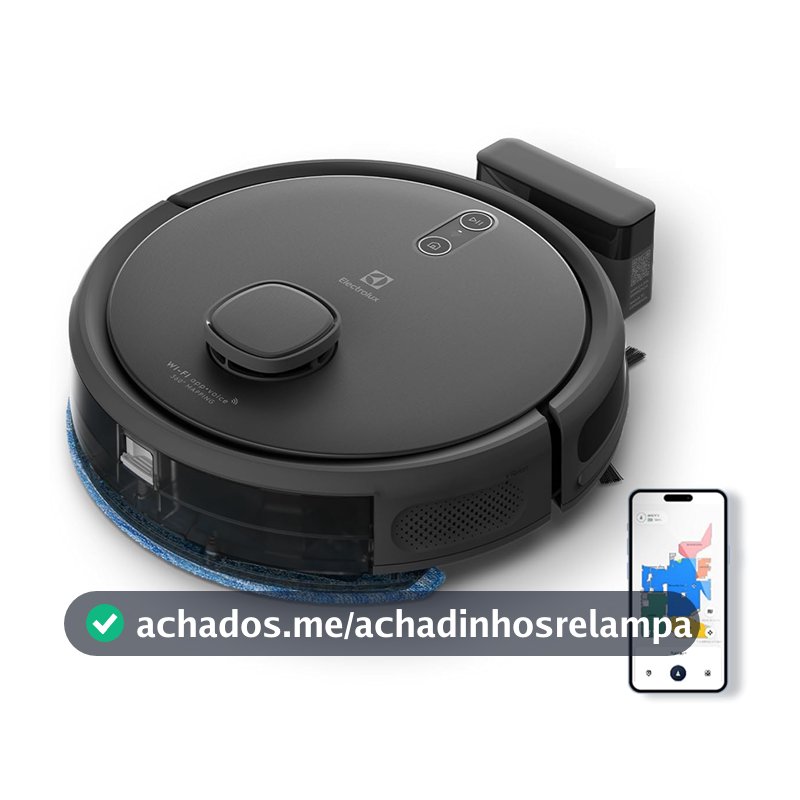 Electrolux Robô Aspirador 4 em 1 Wi-Fi MOP Laser ERB60 Bivolt Experience