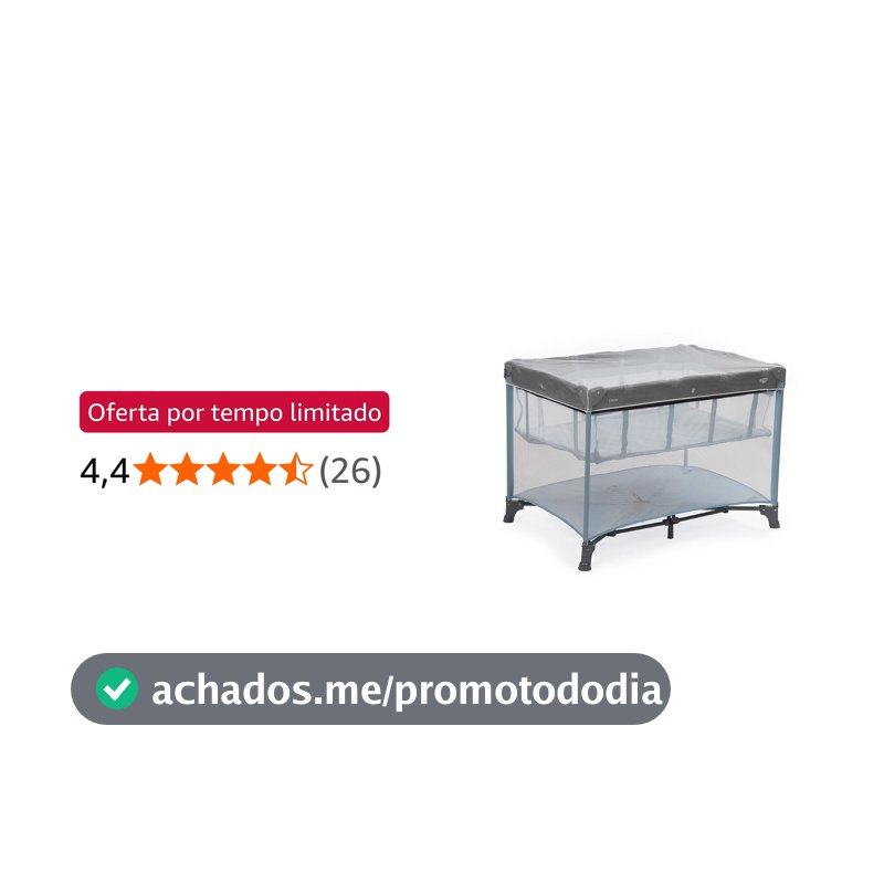 Berço Portátil Cosco Kids, Cozzy, 2 Alturas, 0 a 18 kg, Azul Pastel