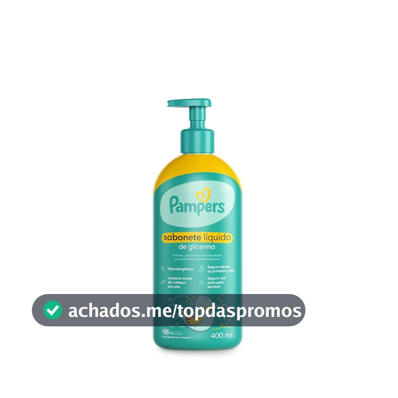 Pampers Sabonete Liquido Glicerina 400ml